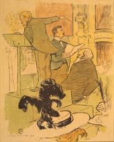 Тулуз-Лотрек Амбруаз Томас помощник на репетиции Франсуаза де Римини 1896г